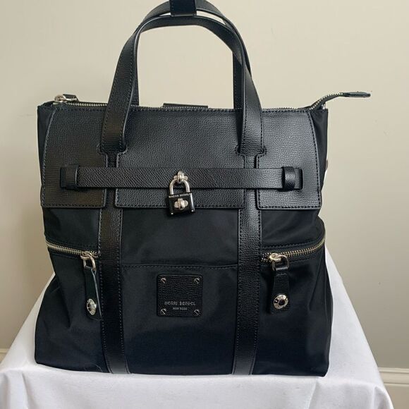 Henri Bendel Jetsetter Backpack/Bag - Large - EUC - Picture 1 of 14